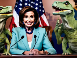 Reptilian Pelosi Adrenochrome Addict